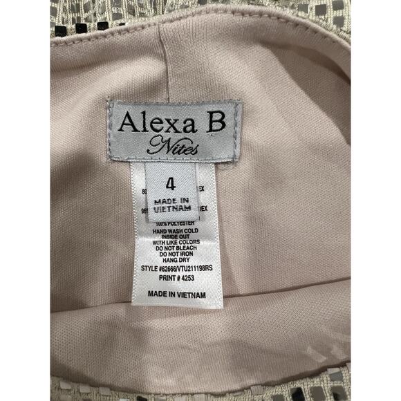 Alexa B Nites Women’s Glitter Sequin Gold Girls Night Out Dress Size 4 - Picture 7 of 9